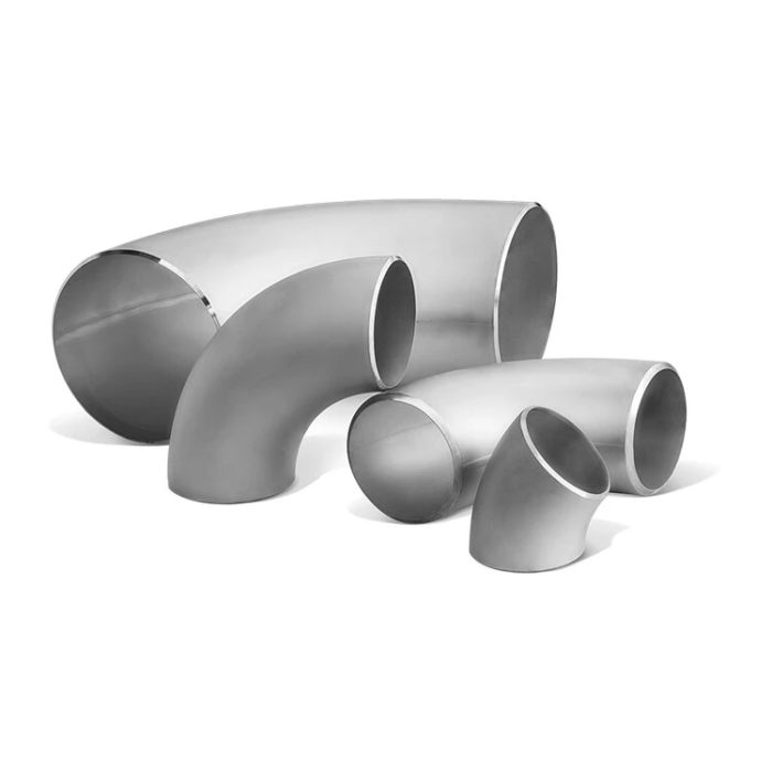 45° Short Elbow Weld End with both outside and inside mirror-polished finish, made from SS316L stainless steel